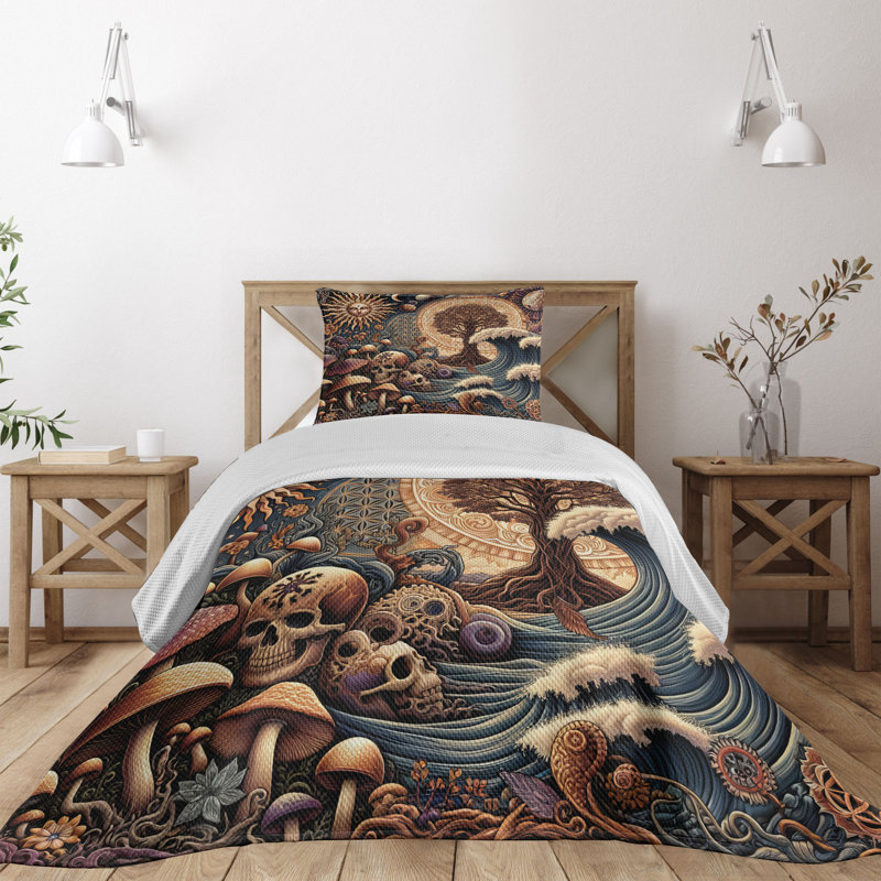 Polyester Coverlet, Twin Coverlet + 1 Standard Shams