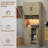 71in Tall Pantry Cabinet with Countertop Kitchen Cabinets with LED Light Strip Microwave Shelf Kitchen Hutch Storage Cabinet with Adjustable Shelves for Dining Room Oak
