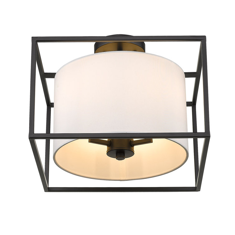 Hodder Fabric Semi Flush Mount