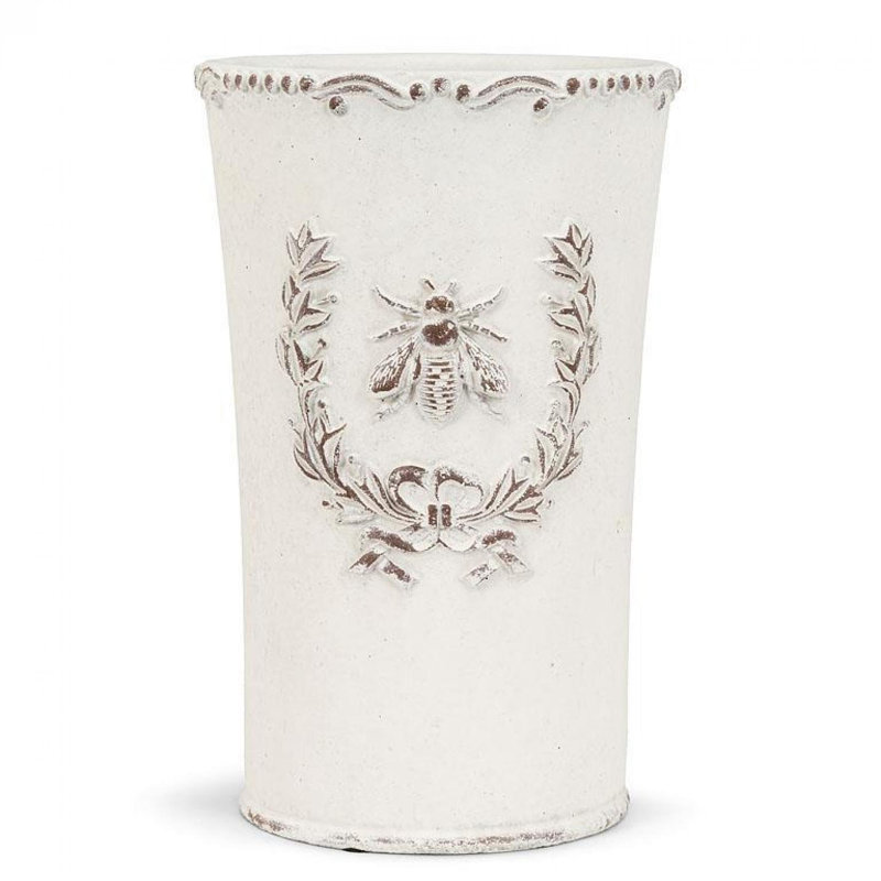 Grande abeille en relief dans un vase