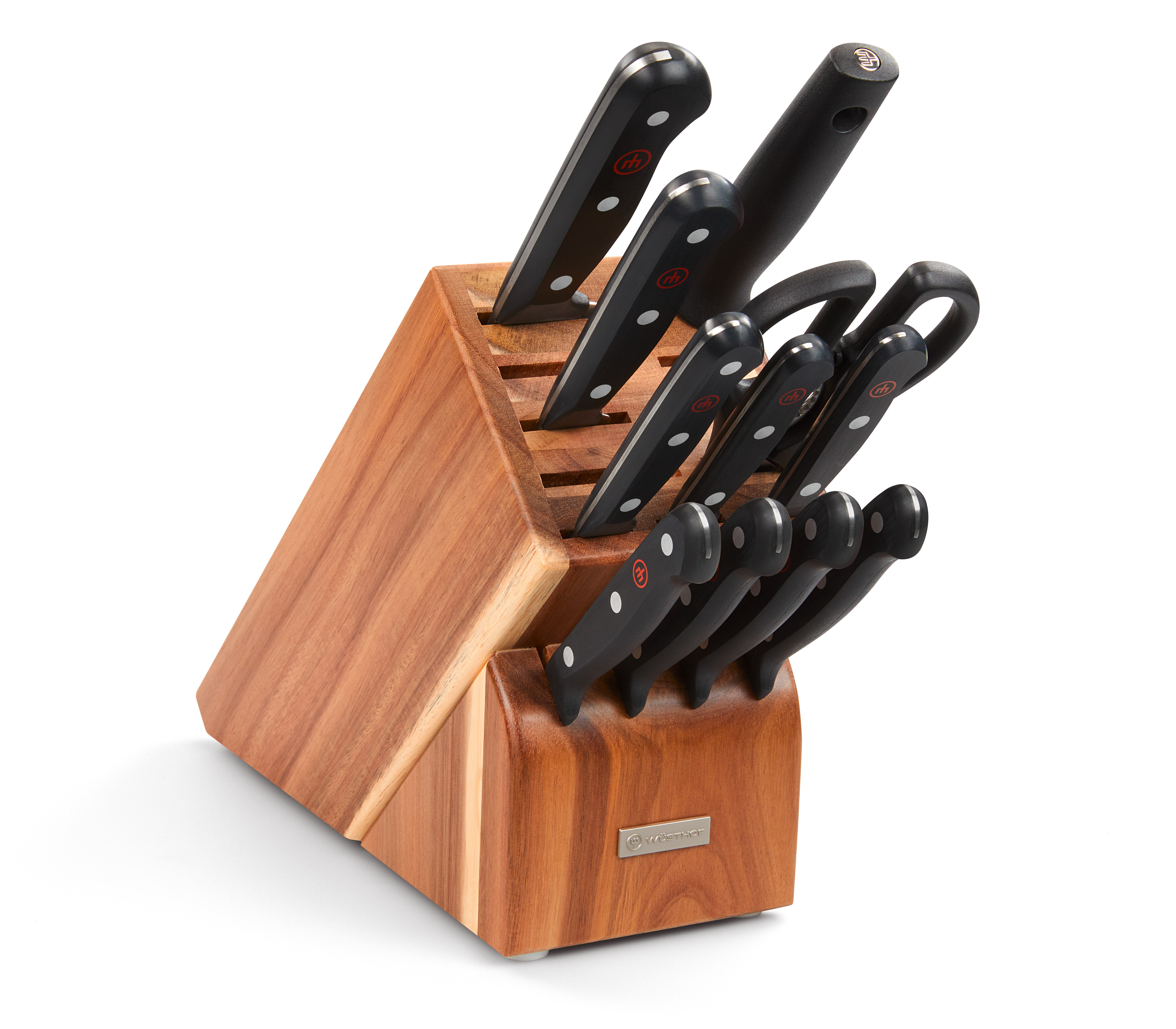 WÜSTHOF Gourmet 12-Piece Knife Block Set, Acacia & Reviews | Wayfair