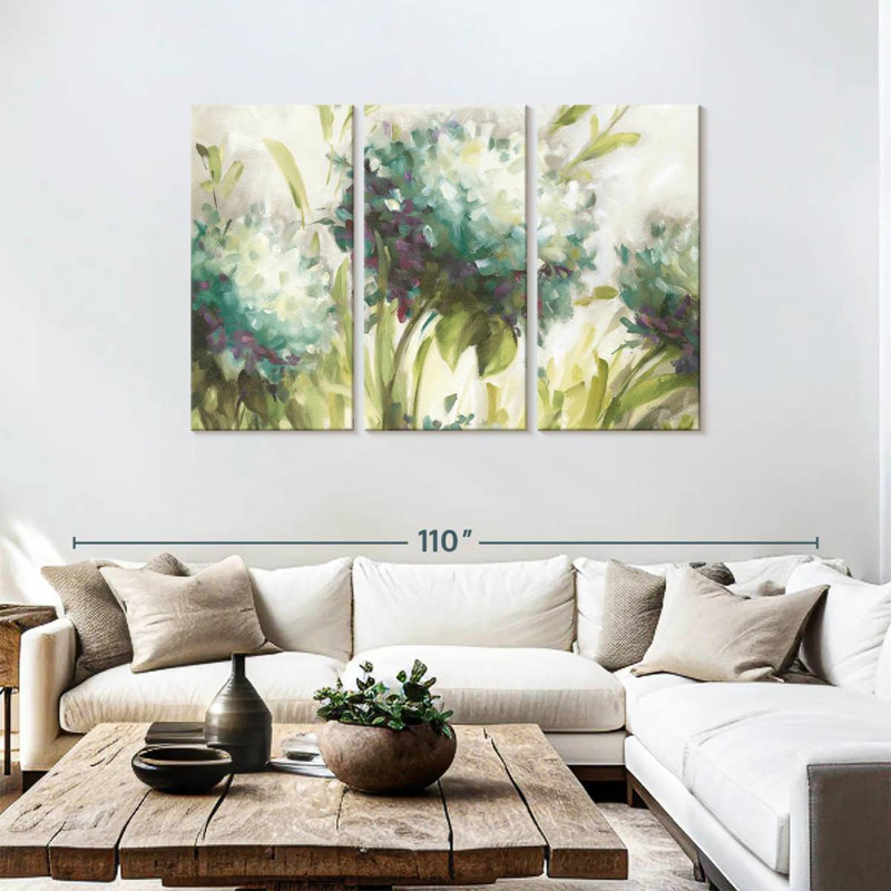 Harnek Hydrangea Field II, 48" H x 74" W