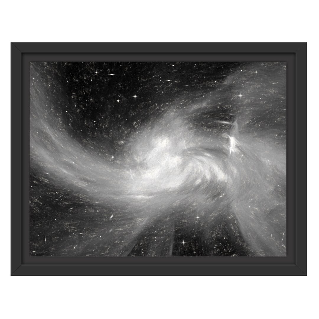 Gerahmtes Wandbild Sterne Galaxie