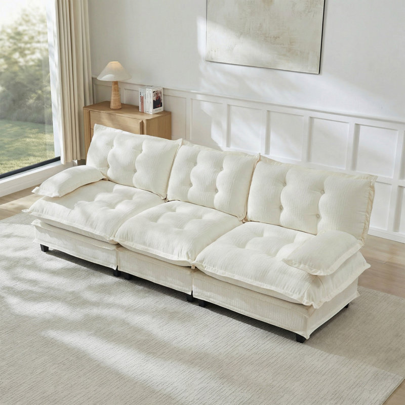 Canapé modulaire 107 po 3 places Cloud, Beige
