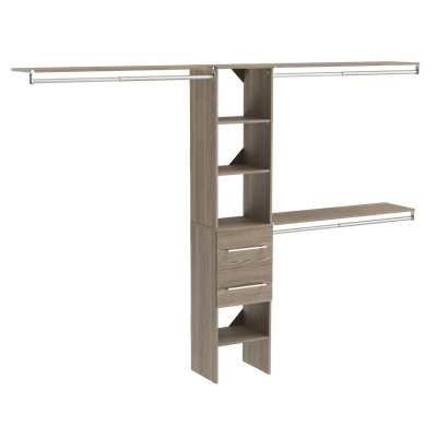 SuiteSymphony 72" W - 108" W Closet System with Drawers