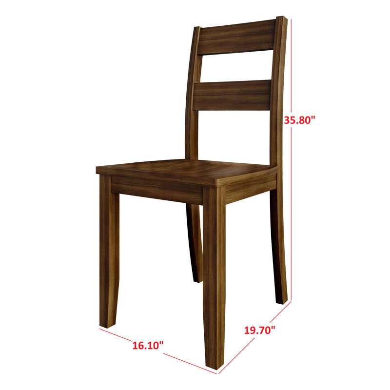 Chaise de salle à manger Bucy, Brun