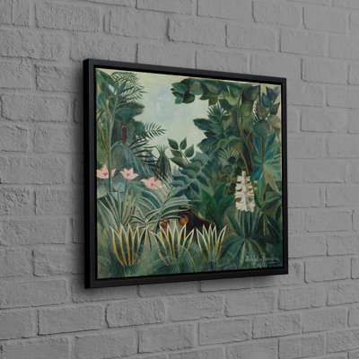 Tropical Jungle-Themed Wall Art Displaying Lush Forest Design on Cotton Canvas Ideal for Enhancing Your Seasonal Home Decor