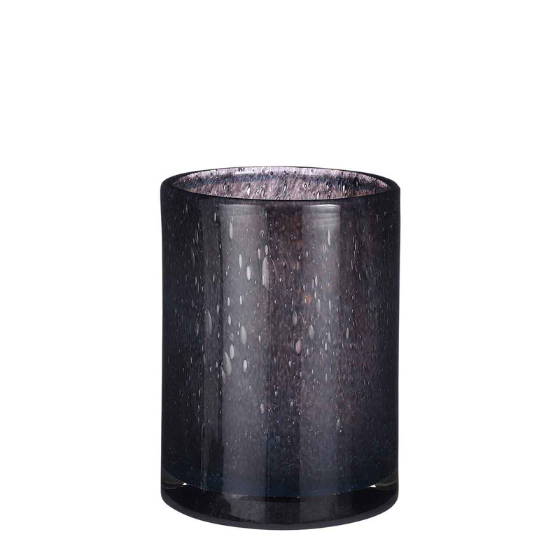 Cecyle Handmade Glass Table Vase, Purple, 23cm H x 17cm W x 17cm D