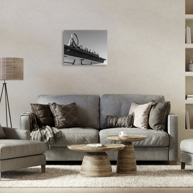 Art mural rétro sur toile par Daphne Polselli, H 16 po x l 20 po