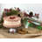 Mistletoe Glass Cake Stand