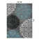 Padowski Floral Gray/Blue/Black Area Rug