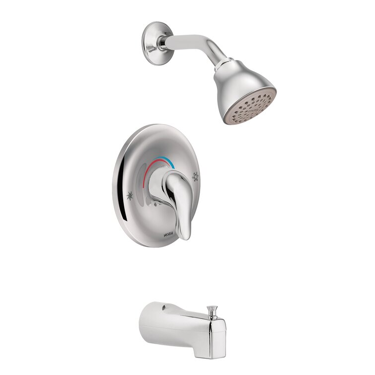Chateau Pressure Balance Tub and Shower Faucet with Lever Handle and Posi-Temp