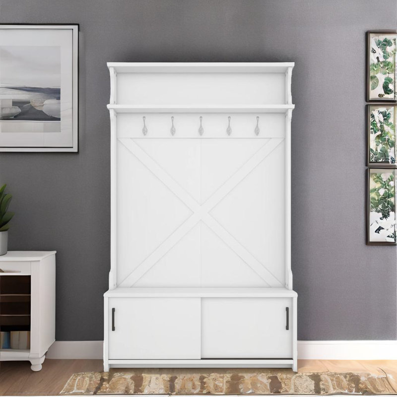 Portemanteau multifonctionnel, Blanc
