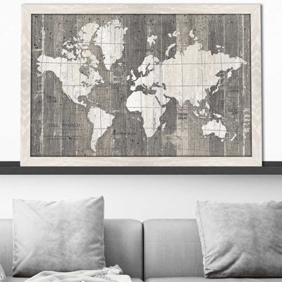 " Old World Map Neutral " by Wild Apple Portfolio