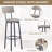 3-Piece Bar Table Set for 2, 2-Tier Round Bistro Dining Table & PU Stools, Counter Height Table-81655760-81655757
