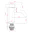 Robinet de salle de bain monotrou élégant, robinet de meuble-lavabo à poignée simple avec bec courbé et contrôle de l'eau froide-55706044