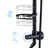 Shower Head With Handheld - Imitates Natural Rainfall, Self-Cleaning , Design, Oil-Rubbed Bronze Hue, Stainless Steel Construction And Extent Simulates Rainfall Pushing Out, Flowing, Wall Mounted