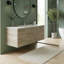 Meuble-lavabo simple 48 po avec plateau en marbre de culture Kato-511965664