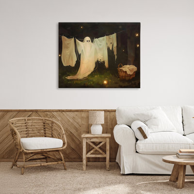 «Halloween Laundry Ghost», conception par Arlington Prints