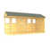 5ft x 14ft Apex Summer Shed