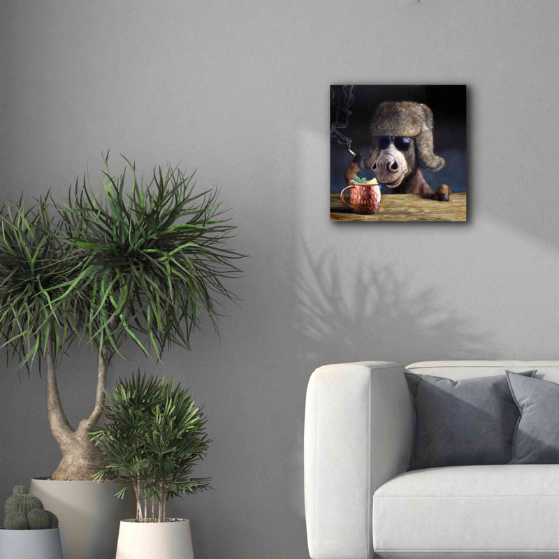 Epic Graffiti «Moscow Mule» par Lucia Heffernan, Ca «Moscow Mule» par Lucia Heffernan, H 18 po x l 18 po x P 0,75 po
