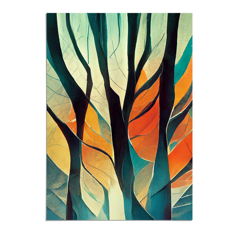 The Abstract Trees No.3 - Print, No Matte, 59.4cm H x 42cm W, Paper