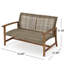 Bois d'extérieur avec une base stable et naturelle gris relaxante et confortable