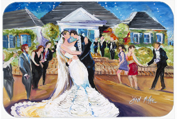 Caroline's Treasures Our Wedding Day Glass Cutting Board