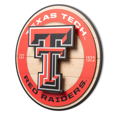 NCAA Texas Tech Red Raiders 3DX Circle Wall Art
