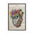 Toile avec cadre argent