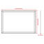 Miroir mural rectangulaire surdimensionné en aluminium noir 60 po x 40 po pour salle de bain, salon ou chambre à coucher | Idée de cadeau-228811118-228811117