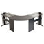 Pauletta L-Shaped Metal Base Computer Desk-37190108