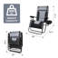 Fauteuil inclinable Zero Gravity avec plateau porte-gobelet, chaise longue rembourrée pour l'extérieur