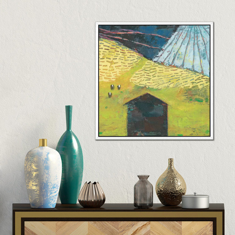 Bear Valley Barn II by Sue Jachimiec - Gallery-Wrapped Canvas Giclée on Canvas, 45.72 cm H x 45.72 cm W, White Framed
