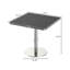 Table carrée bistro moderne avec plateau tulipe et plateau en faux marbre, facile à assembler, structure en métal robuste-322550575-322550608