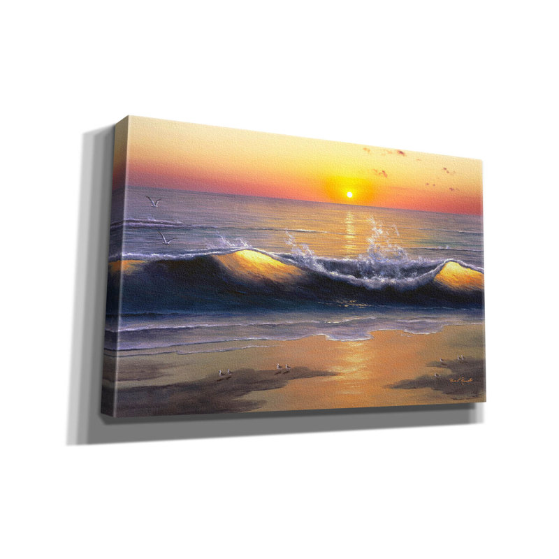 «Sunset Nights» par Diane Romanello, H 26 po x l 40 po x P 1,5 po