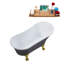 1399.5mm x 680.7mm Freestanding Soaking Acrylic Bathtub-521847183-521847220