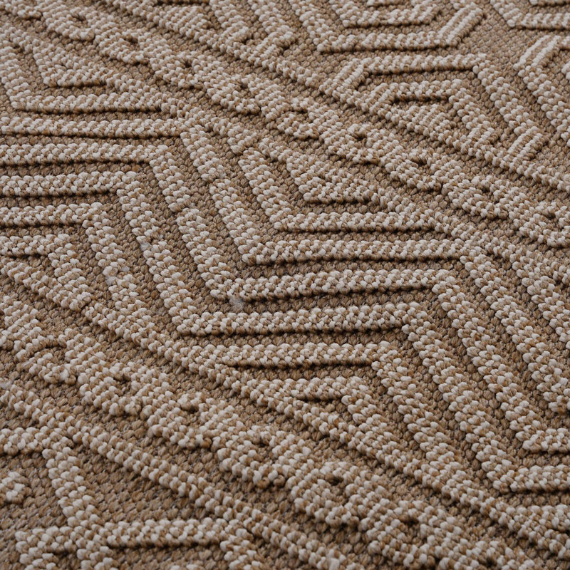 Geometric Indoor/Outdoor Area Rug, Rectangle 5'3" x 7'6"