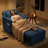 87'W Set Of 2 Linen 3-In-1 Convertible Chair Beds, Adjustable Backrest Extra Long 3-Section With Cushions & Storage Bag-2002382889
