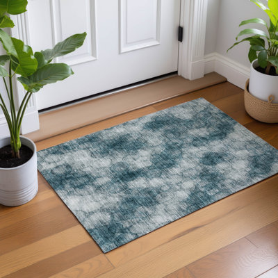 Tapis abstrait lavable à la machine intérieur / extérieur ACN2424