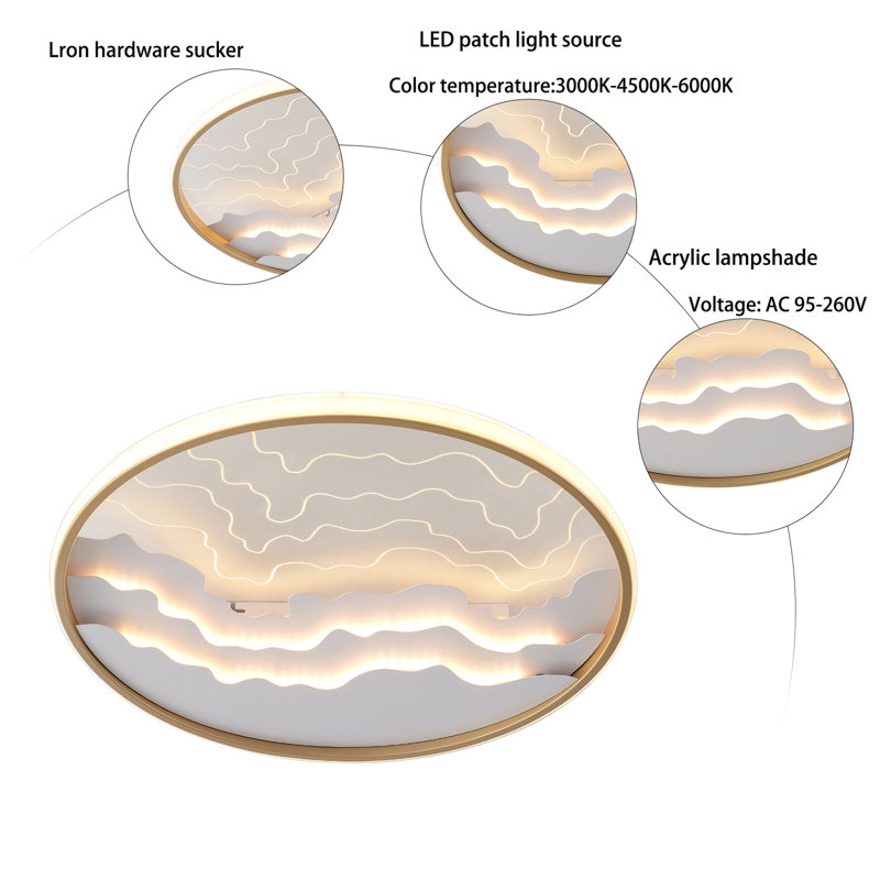 Elbrus Acrylic LED Flush Mount