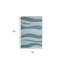 Tapis bleu sarcelle touffeté à la main 3 pi x 5 pi Ocean