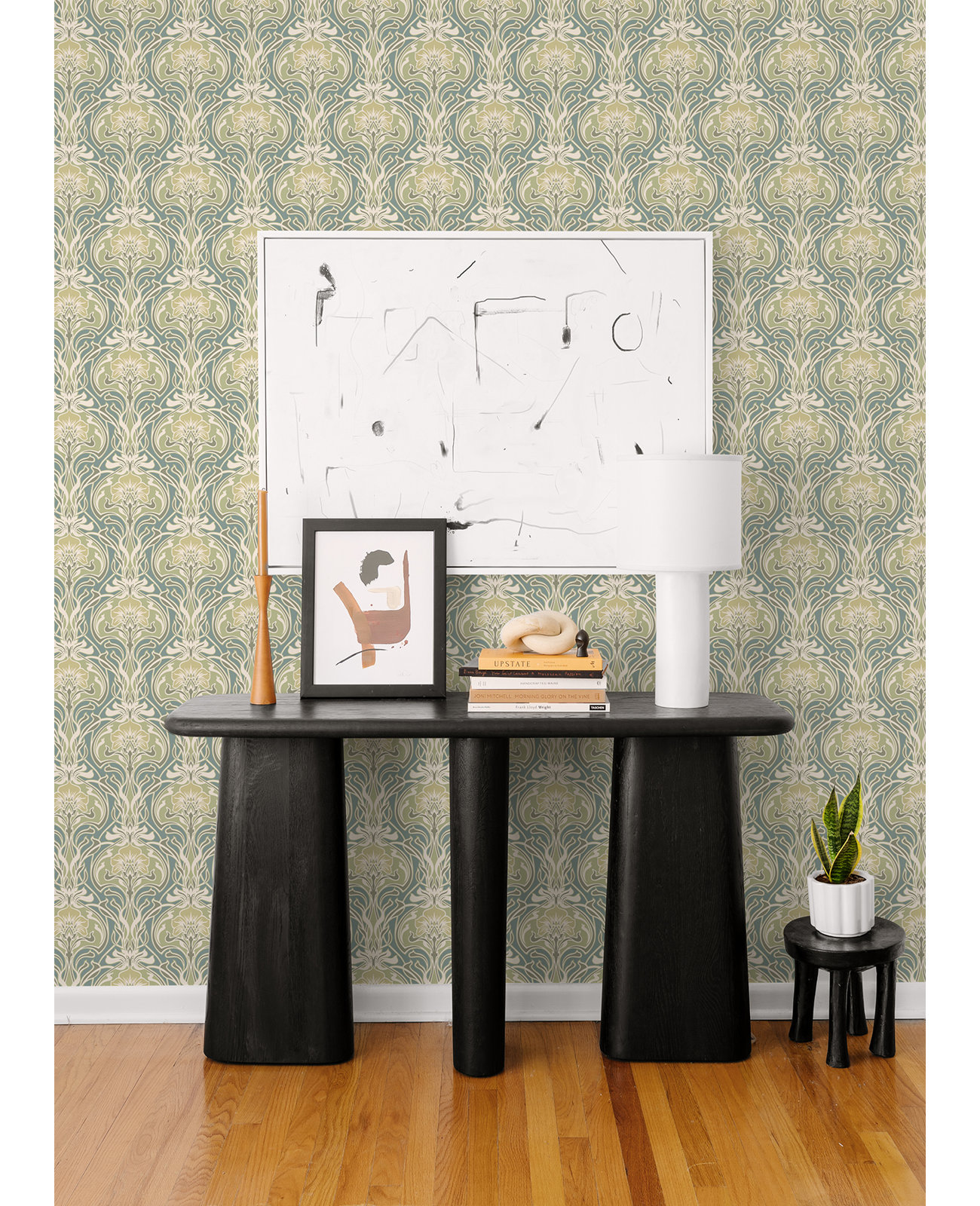 Paintable Wallpaper Roll, Teal