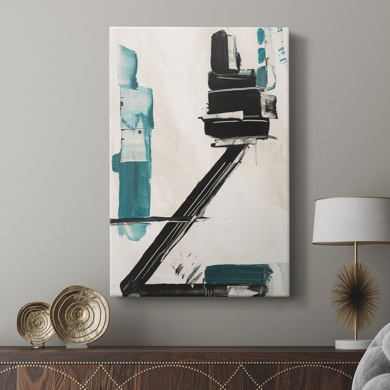Geometry Notes IV -Custom Wrapped Gallery Cavas, 18" H x 12" W