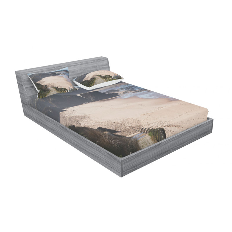 Microfiber Sheet Set, Queen Sheet Set with Fitted Sheet