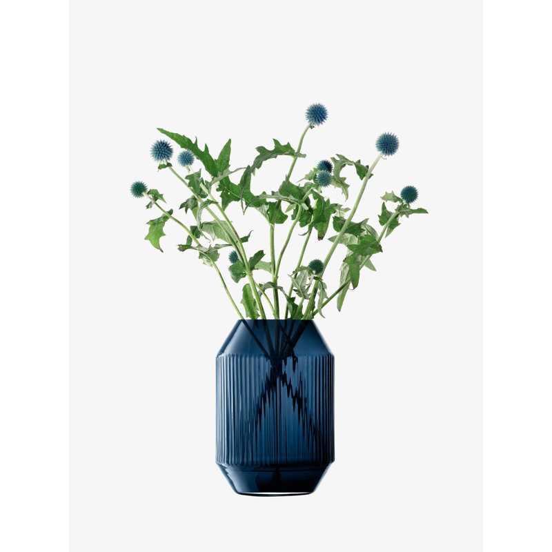 Rotunda Hurricane Candle Holder, Sapphire