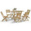 Acacia Solid Wood Patio Dining Set