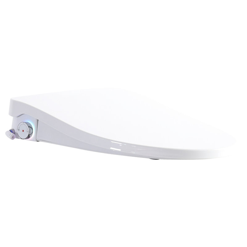 Portable Heated Bidet Toilet Seat With Side Knob, Multiple Wash Options, And Digital Display For Bathroom Comfort