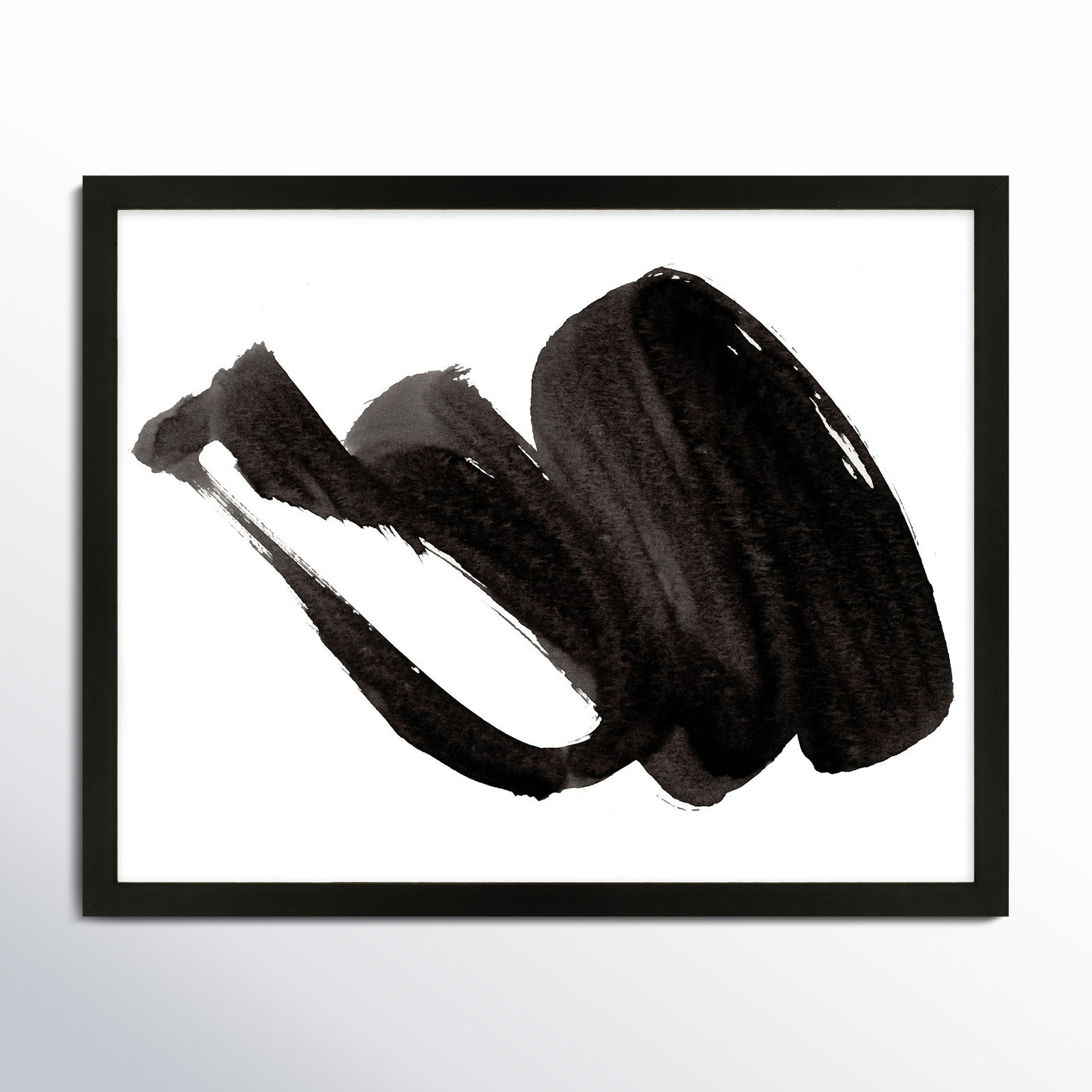 Dancers 1 by Jacques Pilon, Black Framed, 20" H x 25" W x 1.25" D