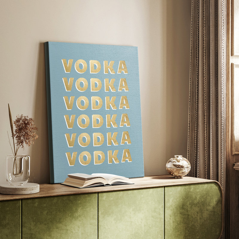Vodka - galerie Cavas sur mesure, H 27 po x l 18 po